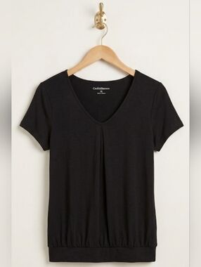 Croft & Barrow Banded Bottom Top
